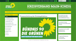 Desktop Screenshot of gruene-main-kinzig.de